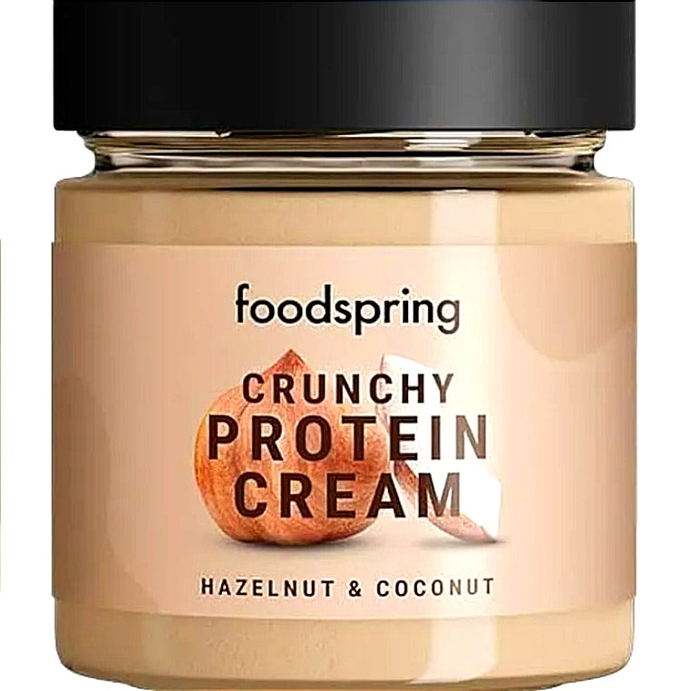 Foodspring Brotaufstrich Crunchy Protein Cream Haselnuss & Kokosnuss 200g
