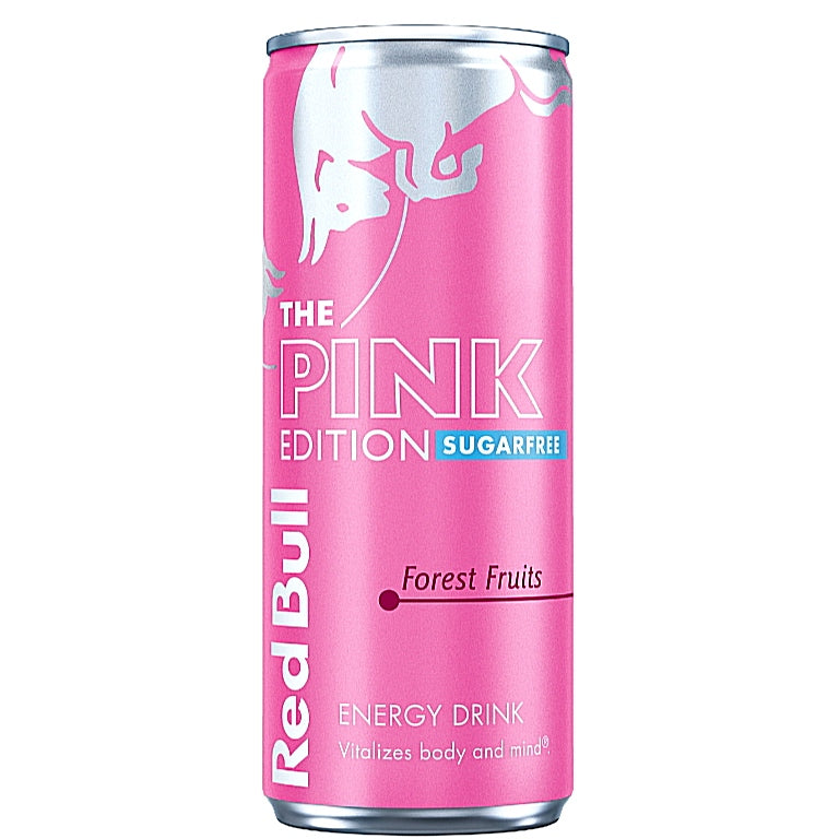 Red Bull Energy Pink Edition Zero Zucker Waldfrüchte 250ml Dosen