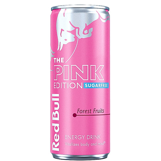 Red Bull Energy Pink Edition Zero Zucker Waldfrüchte 250ml Dosen
