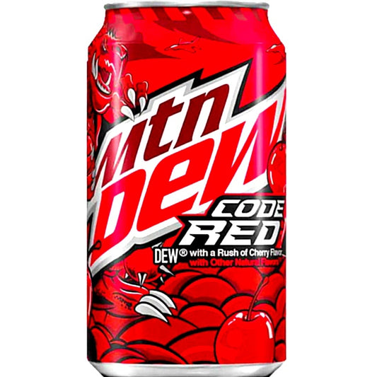 Mountain Dew USA Code Red 355 ml Dose USA Import.