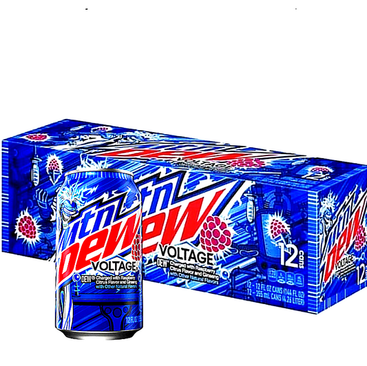 Mountain Dew USA Voltage 12 X 355 ml Dosen USA Import.