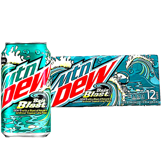 Mountain Dew USA Baja Blast 12 X 355 ml Dosen USA Import.