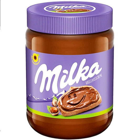 Milka Haselnusscreme Brotaufstrich mit vollmundigen Haselnüssen 350g