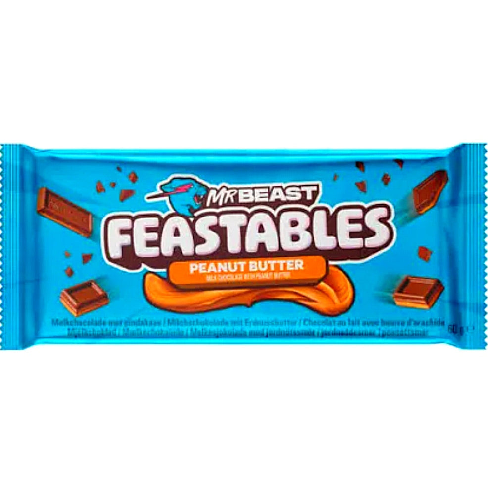 Mr. Beast Feastables  Erdnussbutter, Peanut Butter 60 gr.