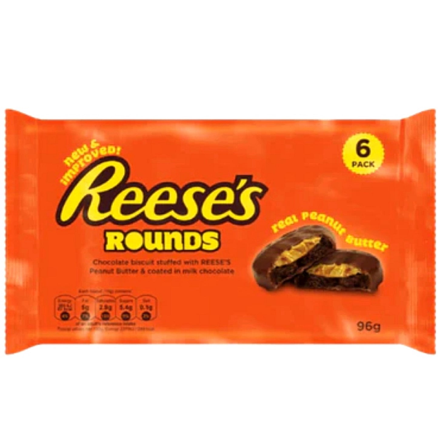 Reese's Rounds Gebäck mit Erdnussbutterfüllung 6 Stück.