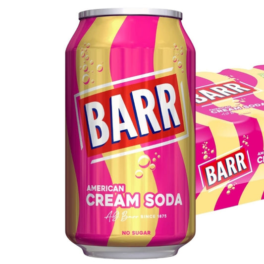 Soda Barr Cream Soda No Sugar 330 ml